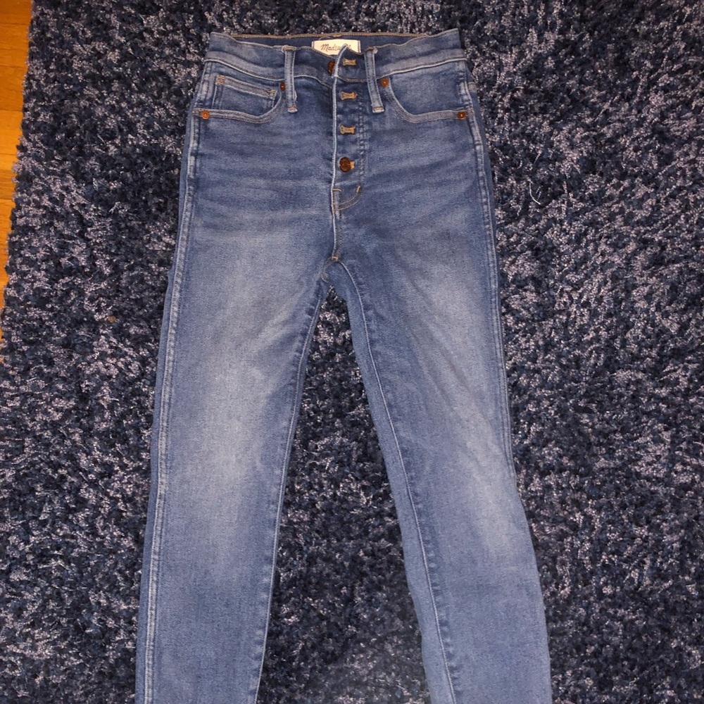 Madewell Jeans Light Wash Size 25 frayed skinny